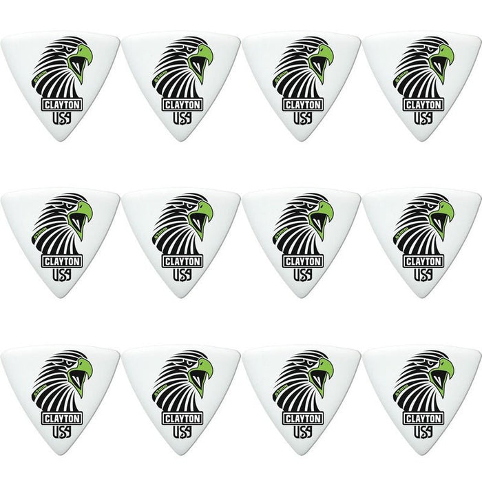 Clayton Acetal Eagle Sharp Triangle Guitar Picks (0.63mm) - 12pk (CLASART63) - Gsus4
