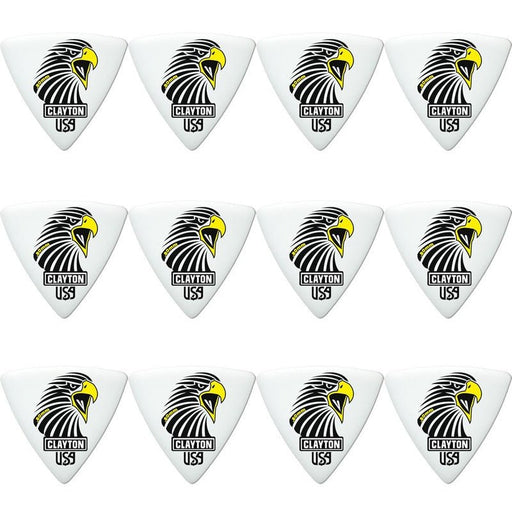 Clayton Acetal Eagle Sharp Triangle Guitar Picks (0.80mm) - 12pk (CLASART80) - Gsus4