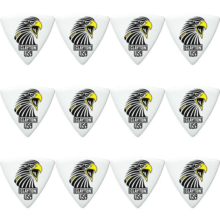 Clayton Acetal Eagle Sharp Triangle Guitar Picks (0.80mm) - 12pk (CLASART80) - Gsus4