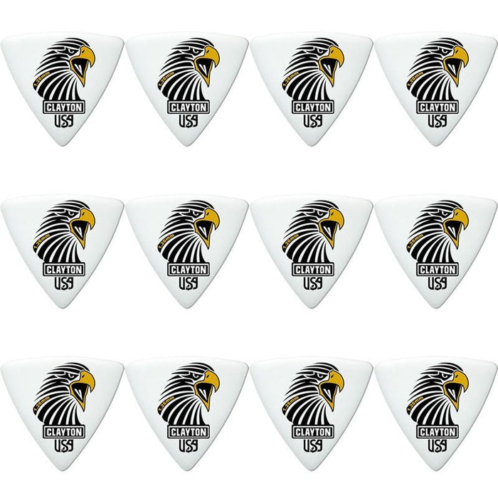 Clayton Acetal Eagle Sharp Triangle Guitar Picks (1.26mm) - 12pk (CLASART126) - Gsus4