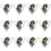 Clayton Acetal Eagle Sharp Triangle Guitar Picks (1.26mm) - 12pk (CLASART126) - Gsus4