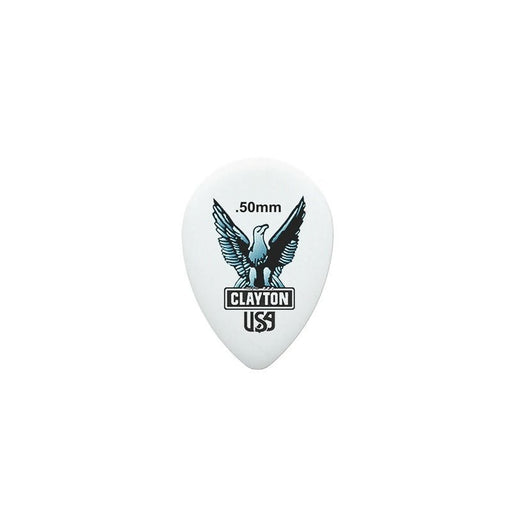 Clayton Acetal Eagle Small Teardrop Guitar Picks (0.50mm) - 12pk (CLAST50) - Gsus4