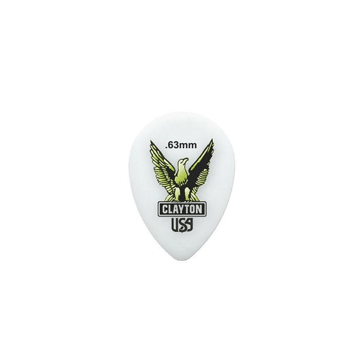 Clayton Acetal Eagle Small Teardrop Guitar Picks (0.63mm) - 12pk (CLAST63) - Gsus4