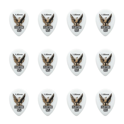 Clayton Acetal Eagle Small Teardrop Guitar Picks (1.00mm) - 12pk (CLAST100) - Gsus4