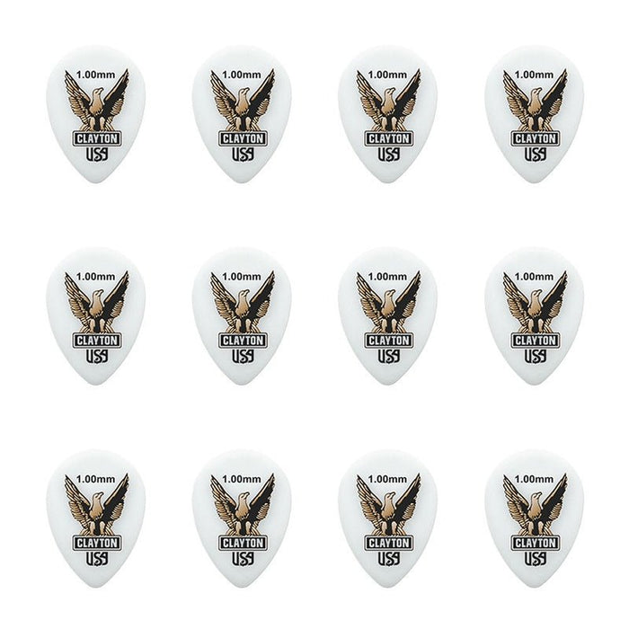 Clayton Acetal Eagle Small Teardrop Guitar Picks (1.00mm) - 12pk (CLAST100) - Gsus4