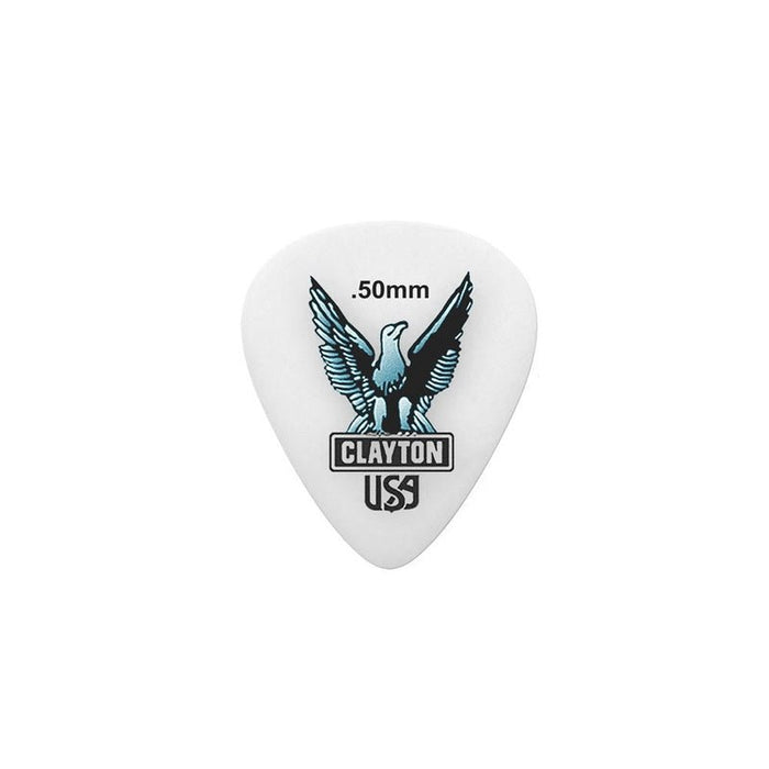 Clayton Acetal Eagle Standard Guitar Picks (0.50mm) - 12pk (CLAS50) - Gsus4