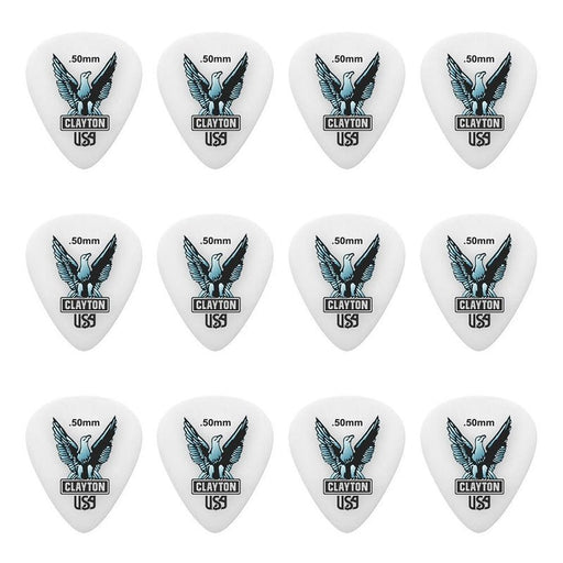 Clayton Acetal Eagle Standard Guitar Picks (0.50mm) - 12pk (CLAS50) - Gsus4