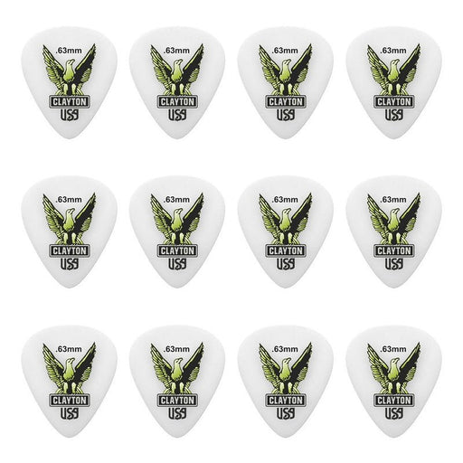Clayton Acetal Eagle Standard Guitar Picks (0.63mm) - 12pk (CLAS63) - Gsus4