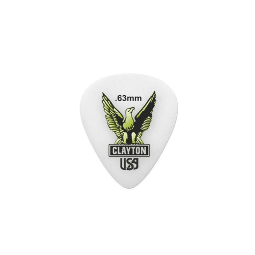 Clayton Acetal Eagle Standard Guitar Picks (0.63mm) - 12pk (CLAS63) - Gsus4