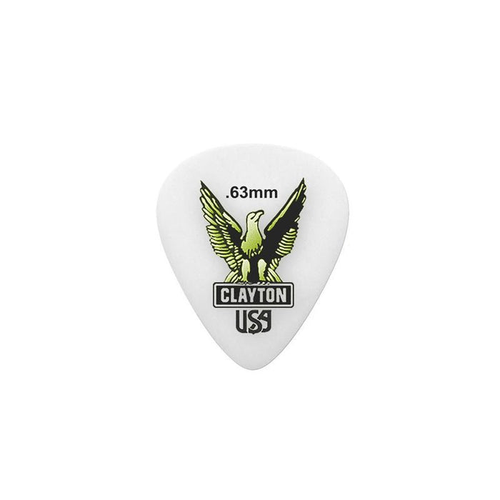 Clayton Acetal Eagle Standard Guitar Picks (0.63mm) - 12pk (CLAS63) - Gsus4