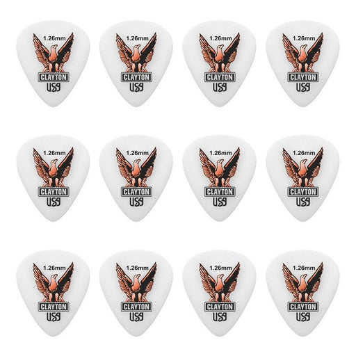Clayton Acetal Eagle Standard Guitar Picks (1.26mm) - 12pk (CLAS126) - Gsus4