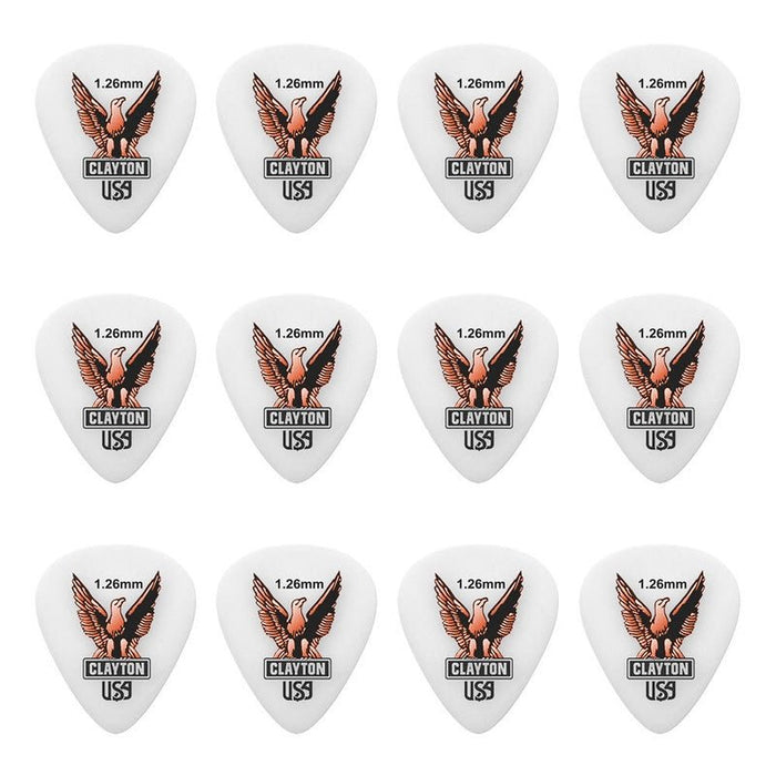 Clayton Acetal Eagle Standard Guitar Picks (1.26mm) - 12pk (CLAS126) - Gsus4
