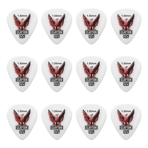 Clayton Acetal Eagle Standard Guitar Picks (1.52mm) - 12pk (CLAS152) - Gsus4