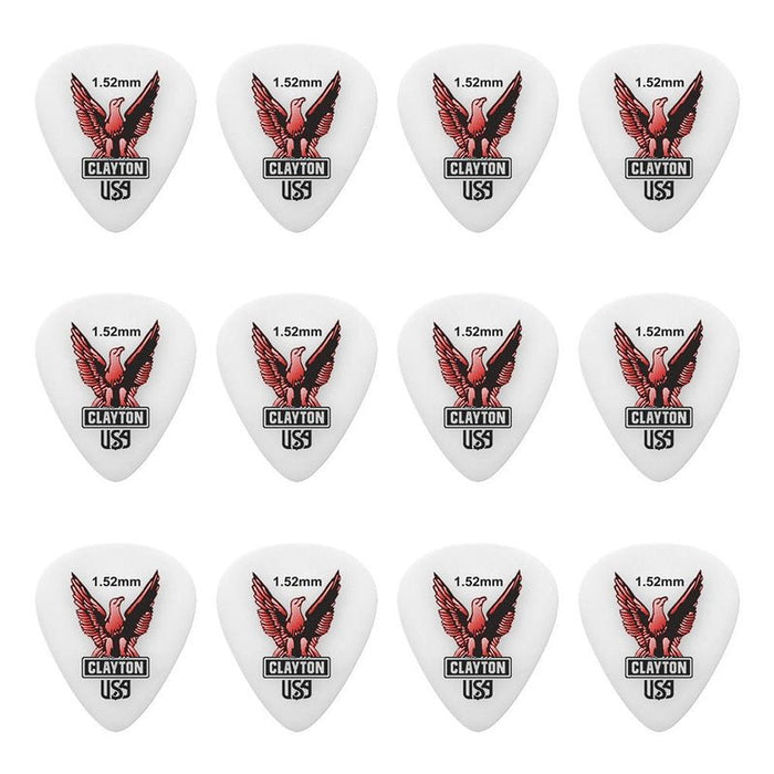 Clayton Acetal Eagle Standard Guitar Picks (1.52mm) - 12pk (CLAS152) - Gsus4