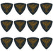 Clayton Black Raven Rounded Triangle Guitar Picks (0.50mm) - 12pk (CLABRT50) - Gsus4