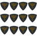 Clayton Black Raven Rounded Triangle Guitar Picks (0.80mm) - 12pk (CLABRT80) - Gsus4