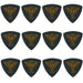 Clayton Black Raven Rounded Triangle Guitar Picks (1.00mm) - 12pk (CLABRT100) - Gsus4