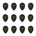 Clayton Black Raven Small Teardrop Guitar Picks (1.00mm) - 12pk (CLABST100) - Gsus4