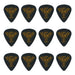 Clayton Black Raven Standard Guitar Picks (0.63mm) - 12pk (CLABS63) - Gsus4