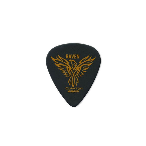 Clayton Black Raven Standard Guitar Picks (0.63mm) - 12pk (CLABS63) - Gsus4