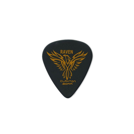 Clayton Black Raven Standard Guitar Picks (0.80mm) - 12pk (CLABS80) - Gsus4