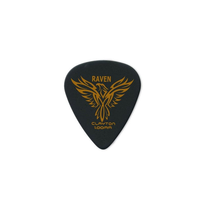 Clayton Black Raven Standard Guitar Picks (1.00mm) - 12pk (CLABS100) - Gsus4