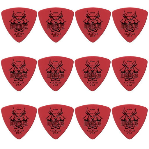Clayton Duraplex Rounded Triangle Guitar Picks (0.50mm) - 12pk (CLADXRT50) - Gsus4