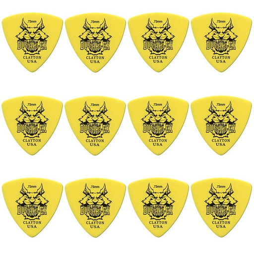 Clayton Duraplex Rounded Triangle Guitar Picks (0.73mm) - 12pk (CLADXRT73) - Gsus4
