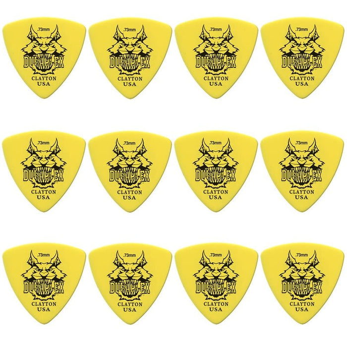 Clayton Duraplex Rounded Triangle Guitar Picks (0.73mm) - 12pk (CLADXRT73) - Gsus4