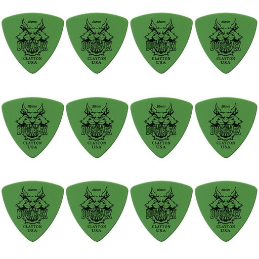 Clayton Duraplex Rounded Triangle Guitar Picks (0.88mm) - 12pk (CLADXRT88) - Gsus4