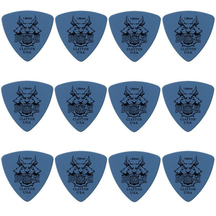 Clayton Duraplex Rounded Triangle Guitar Picks (1.00mm) - 12pk (CLADXRT100) - Gsus4