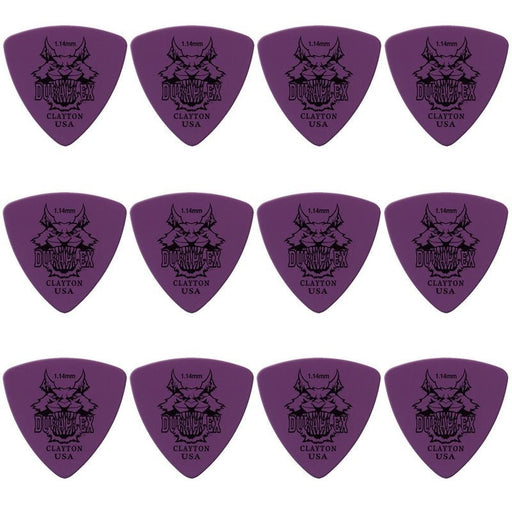Clayton Duraplex Rounded Triangle Guitar Picks (1.14mm) - 12pk (CLADXRT114) - Gsus4
