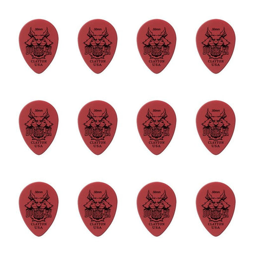 Clayton Duraplex Small Teardrop Guitar Picks (0.50mm) - 12pk (CLADXST50) - Gsus4