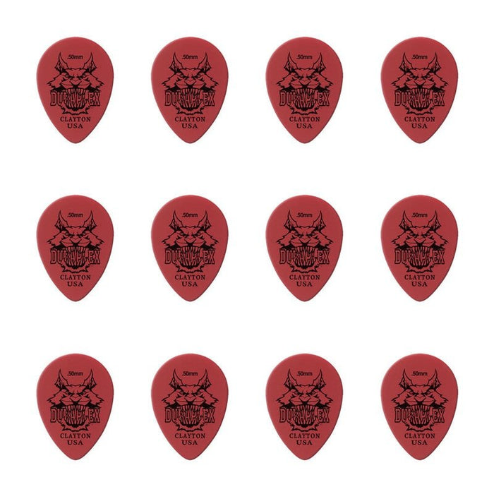 Clayton Duraplex Small Teardrop Guitar Picks (0.50mm) - 12pk (CLADXST50) - Gsus4