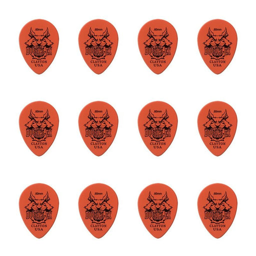 Clayton Duraplex Small Teardrop Guitar Picks (0.60mm) - 12pk (CLADXST60) - Gsus4