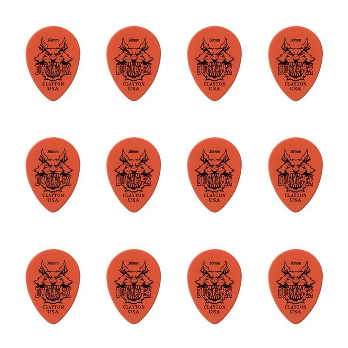 Clayton Duraplex Small Teardrop Guitar Picks (0.60mm) - 12pk (CLADXST60) - Gsus4