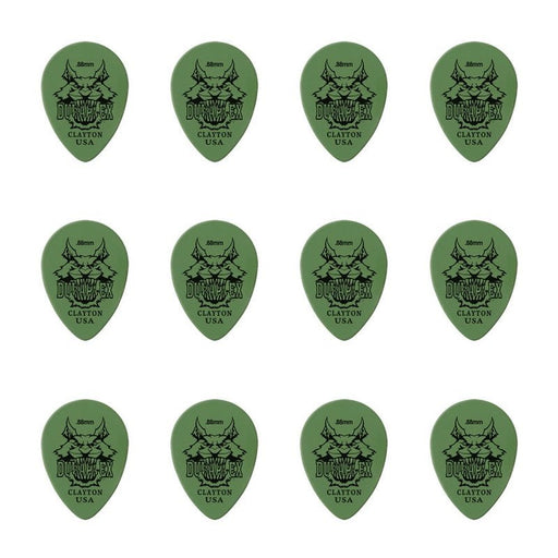 Clayton Duraplex Small Teardrop Guitar Picks (0.88mm) - 12pk (CLADXST88) - Gsus4