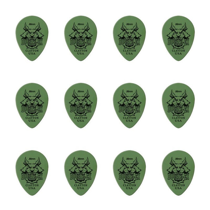 Clayton Duraplex Small Teardrop Guitar Picks (0.88mm) - 12pk (CLADXST88) - Gsus4