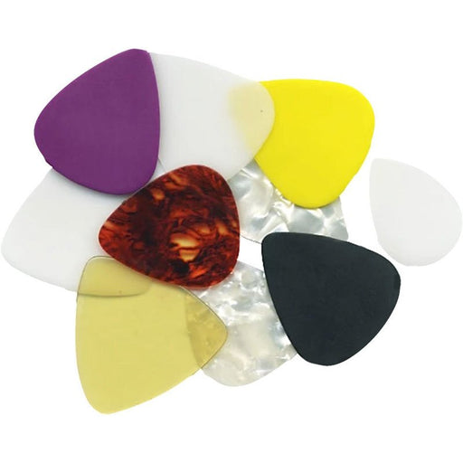Clayton Garage Band Box Asst Sizes & Styles Guitar Picks - 100pk (CLAGBPB) - Gsus4