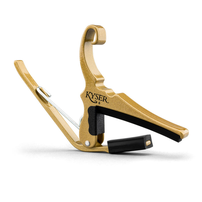 Kyser KG6GA Quick-Change Acoustic Guitar Capo Gold