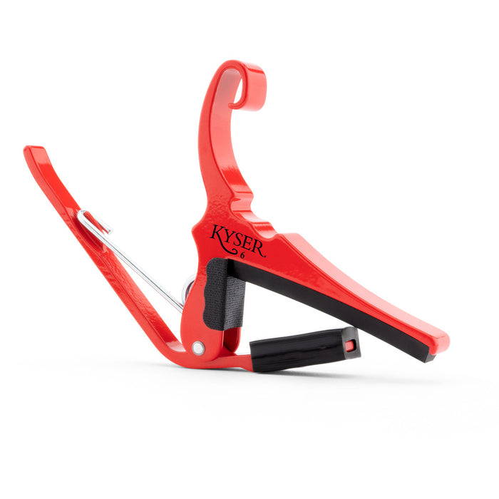 Kyser KG6LRA Quick-Change Acoustic Guitar Capo Lipstick Red