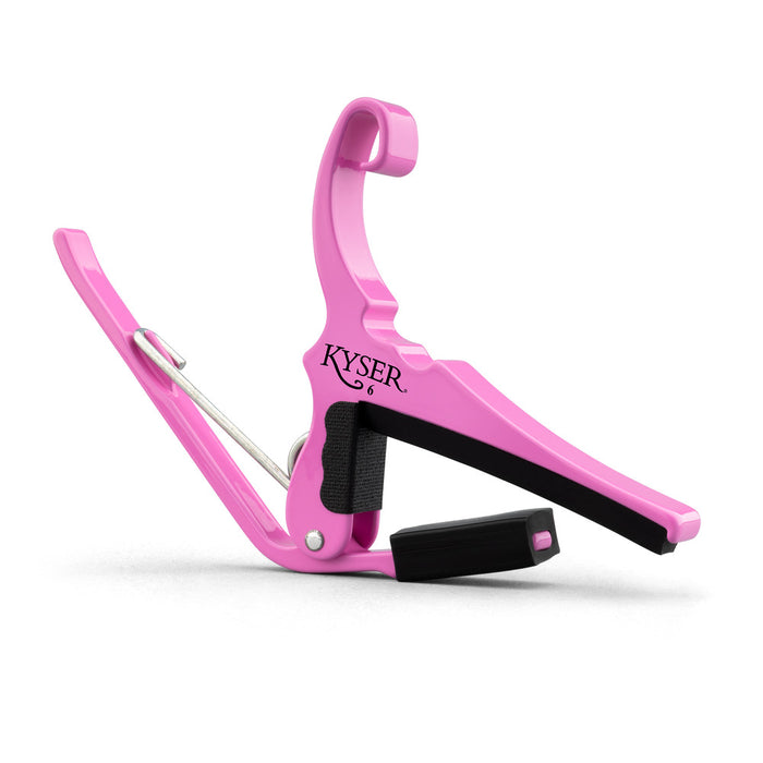 Kyser KG6PRA Quick-Change Acoustic Guitar Capo Pink Revival