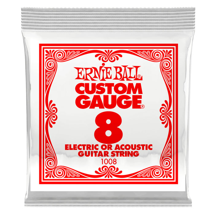 Ernie Ball P01008 Single Strings (Plain) .008