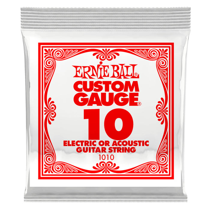 Ernie Ball P01010 Single Strings (Plain) .010