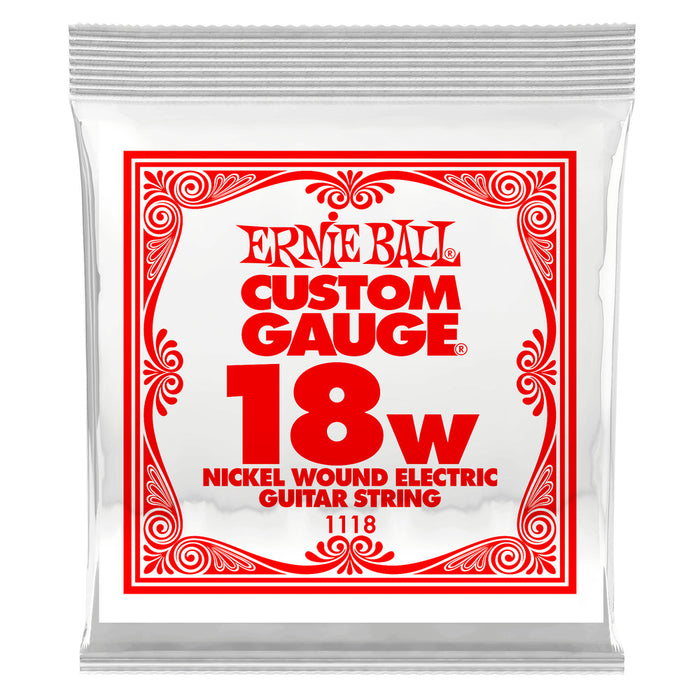 Ernie Ball P01118 Nickel Wound Single Strings .018