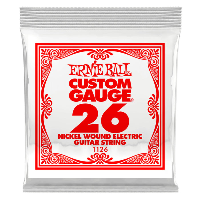 Ernie Ball P01126 Nickel Wound Single Strings .026