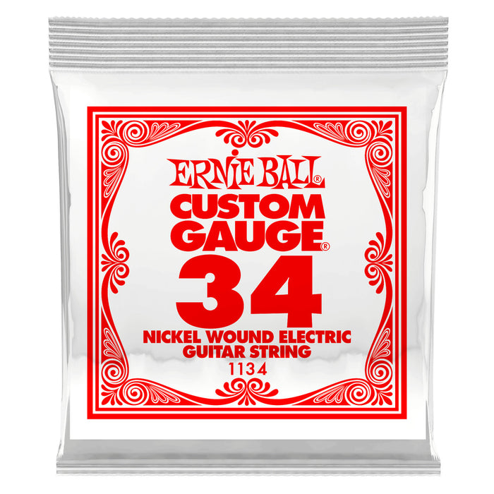Ernie Ball P01134 Nickel Wound Single Strings .034