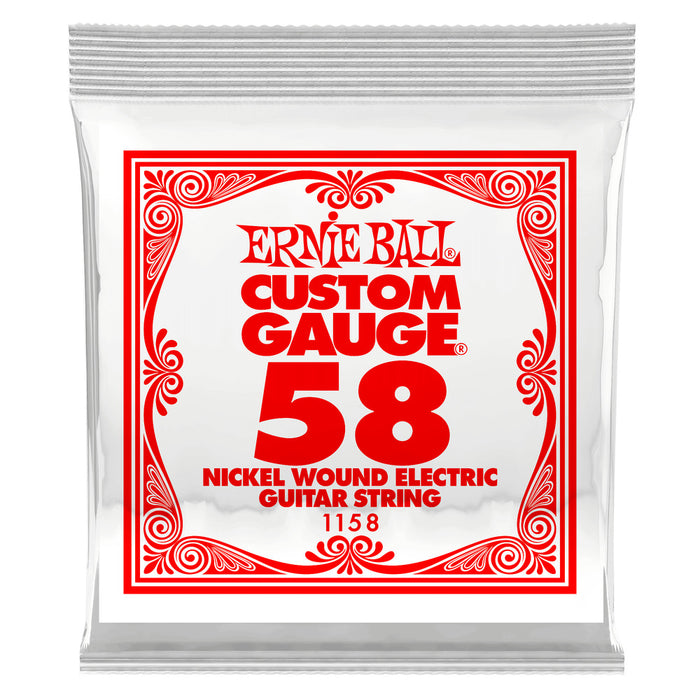 Ernie Ball P01158 Nickel Wound Single Strings .058