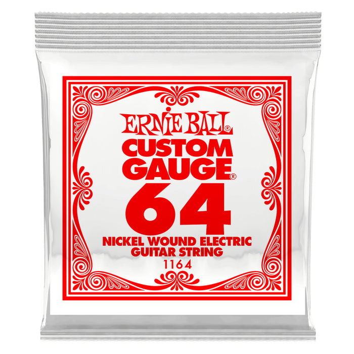 Ernie Ball P01164 Nickel Wound Single Strings .064