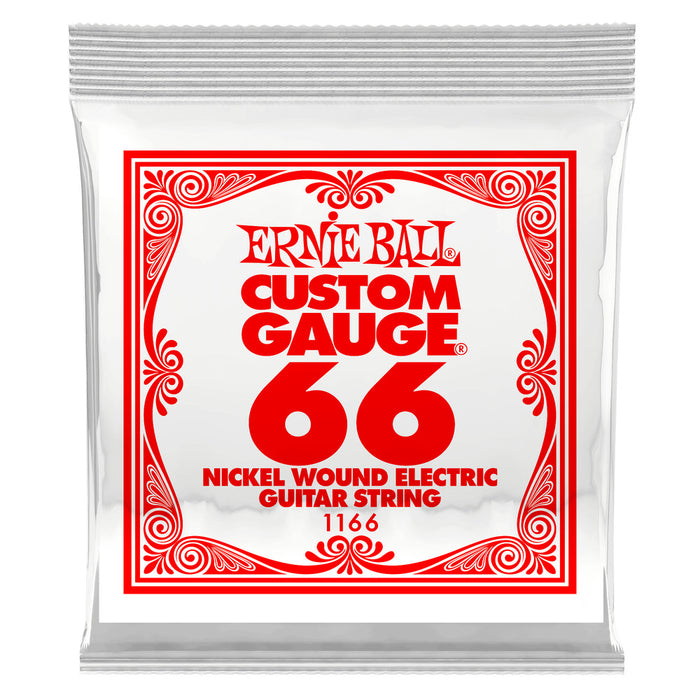 Ernie Ball P01166 Nickel Wound Single Strings .066